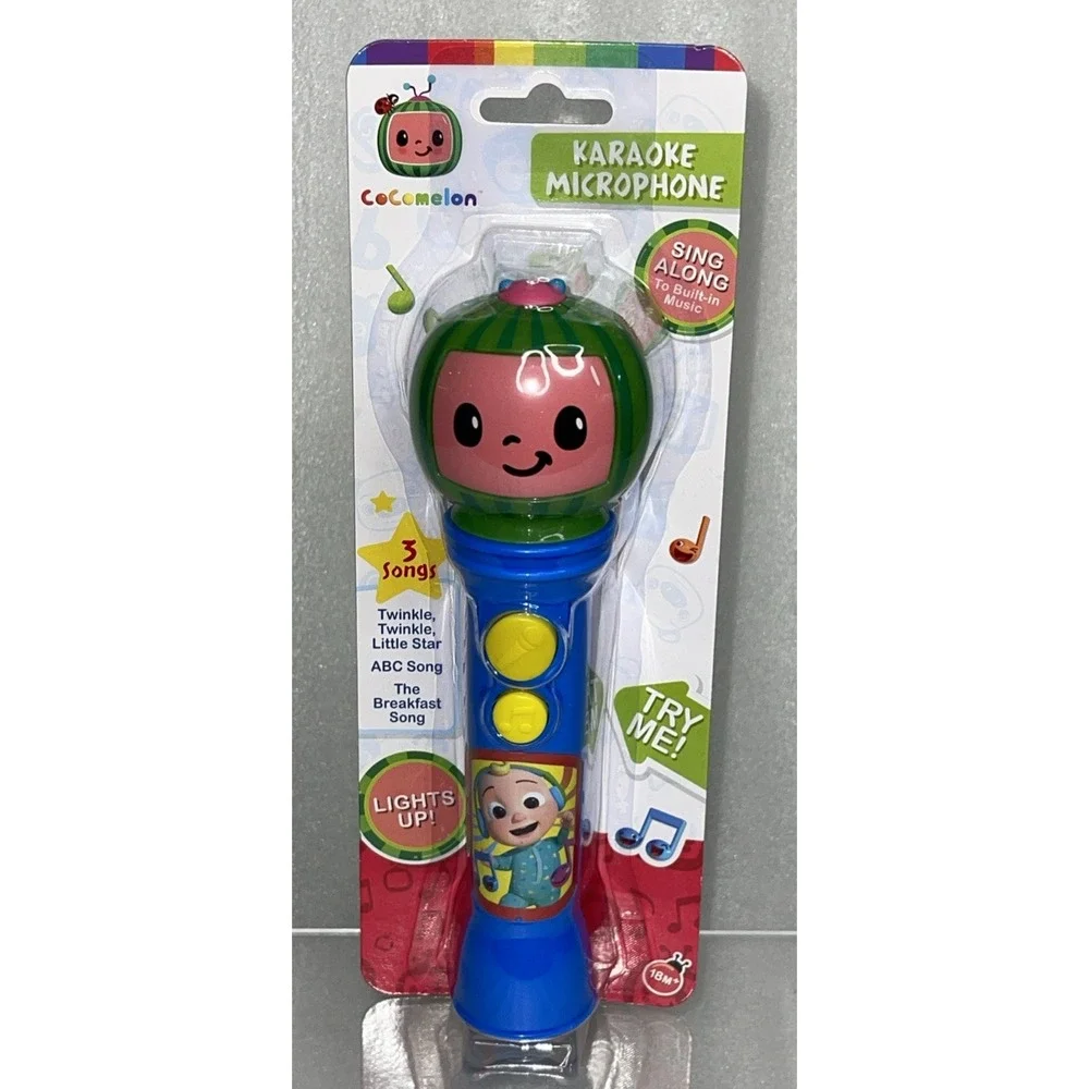 Cocomelon Sing‎ Along Karaoke Microphone w/ Music & Songs Lights Up Toddler Toy - Picture 6 of 7